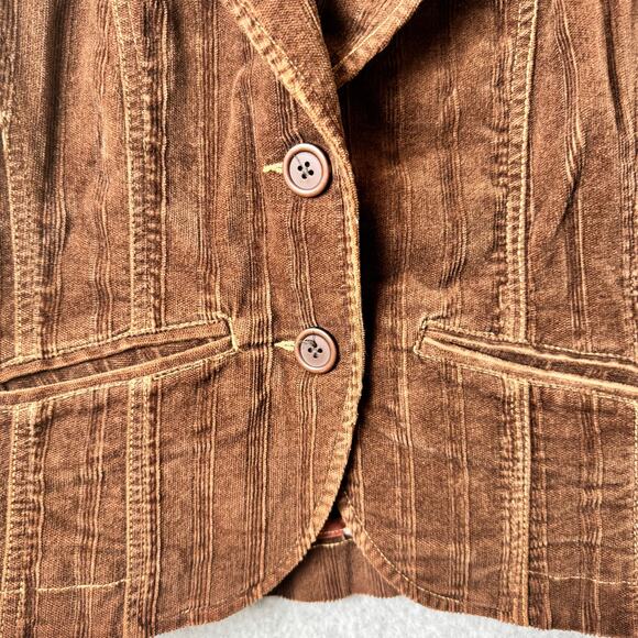 VTG Gadzooks Corduroy Jacket Women’s Large Brown Boho 70s Hippie Fall Festival - Picture 3 of 12